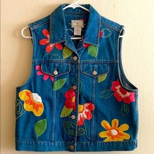 Jean jacket vest